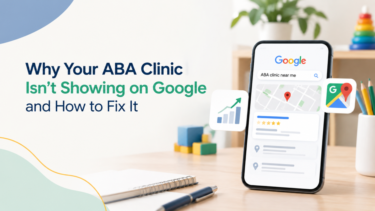 ABA clinic not showing on Google